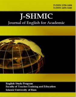 					View Vol. 7 No. 1 (2020): J-SHMIC : Journal of English for Academic
				