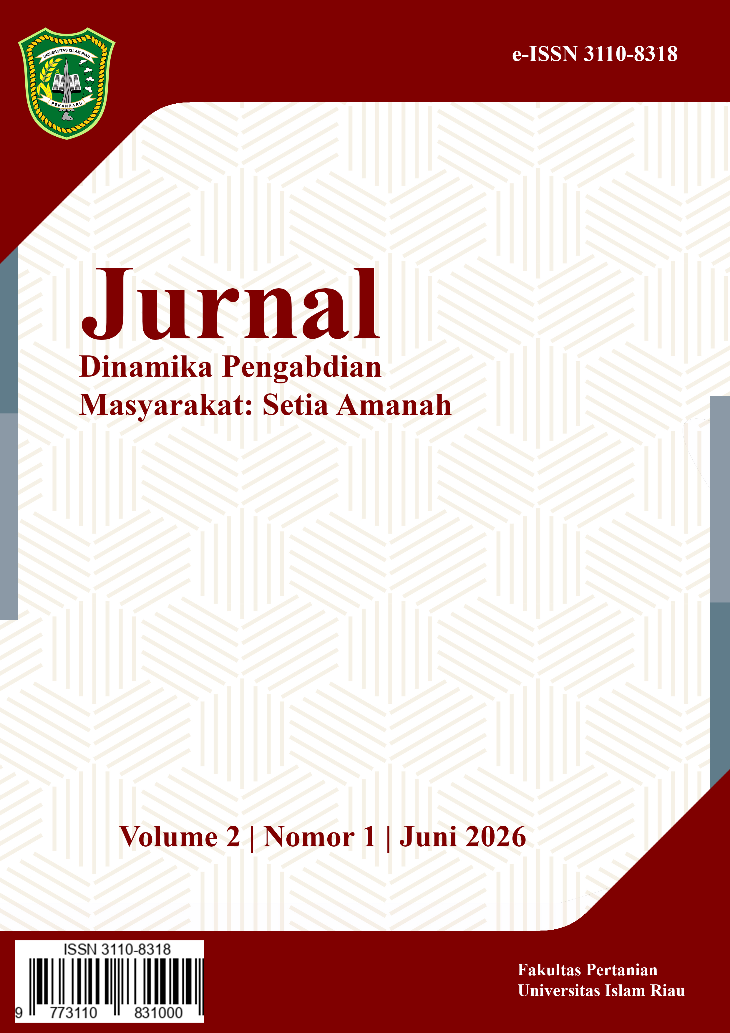 					View Vol. 2 No. 1 (2026): Jurnal Dinamika Pengabdian Masyarakat: Setia Amanah (Juni 2026)
				