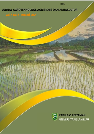 					View Vol. 1 No. 1 (2021): Jurnal Agroteknologi Agribisnis dan Akuakultur Edisi Januari 2021
				