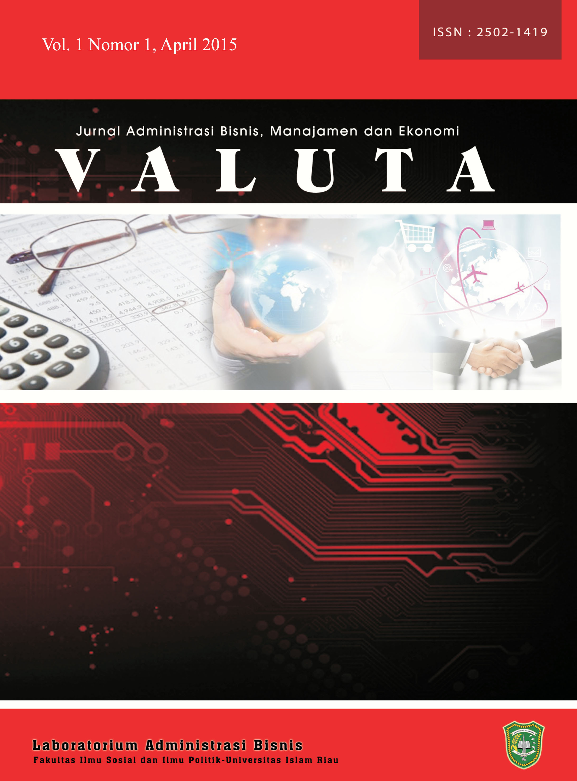 					View Vol. 1 No. 1 (2015): Jurnal Valuta
				