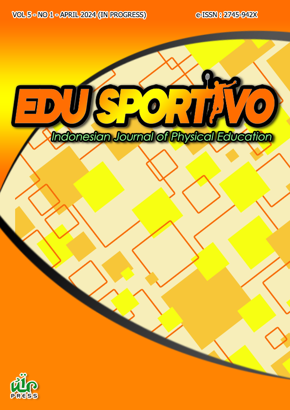 					View Vol. 5 No. 1 (2024): Edu Sportivo: Indonesian Journal of Physical Education
				