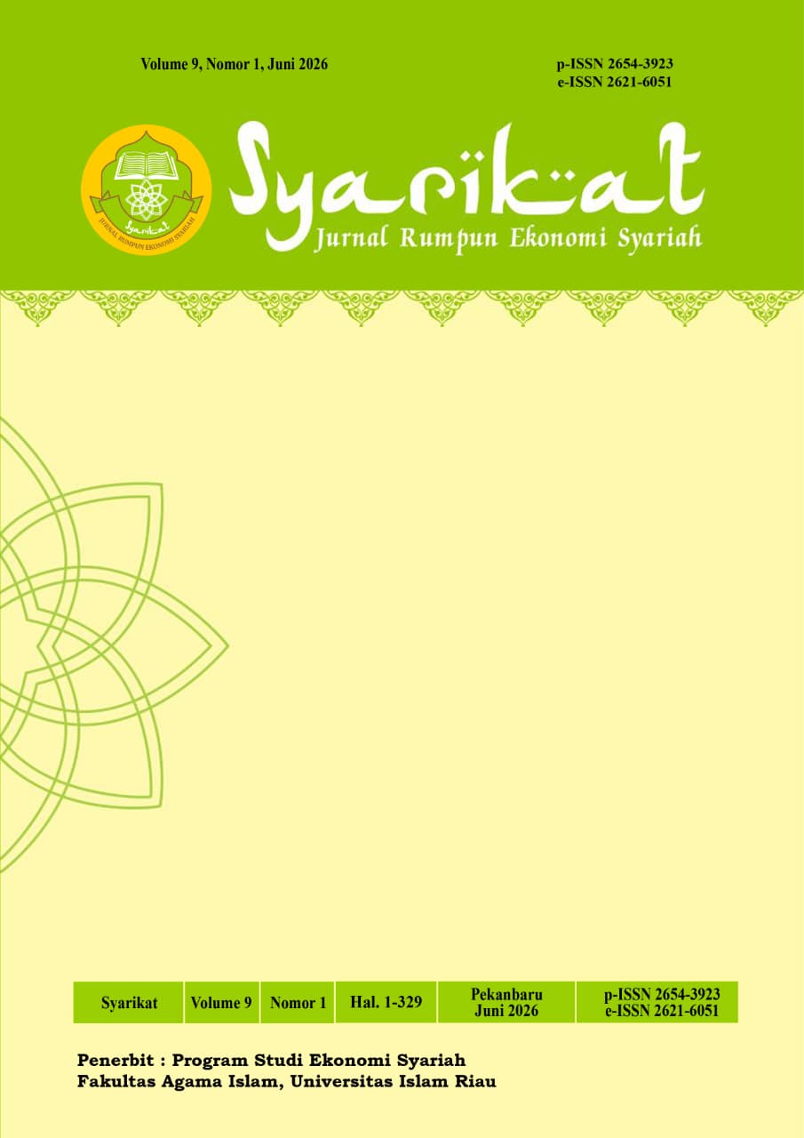 					View Vol. 9 No. 1 (2026): Syarikat : Jurnal Rumpun Ekonomi Syariah
				