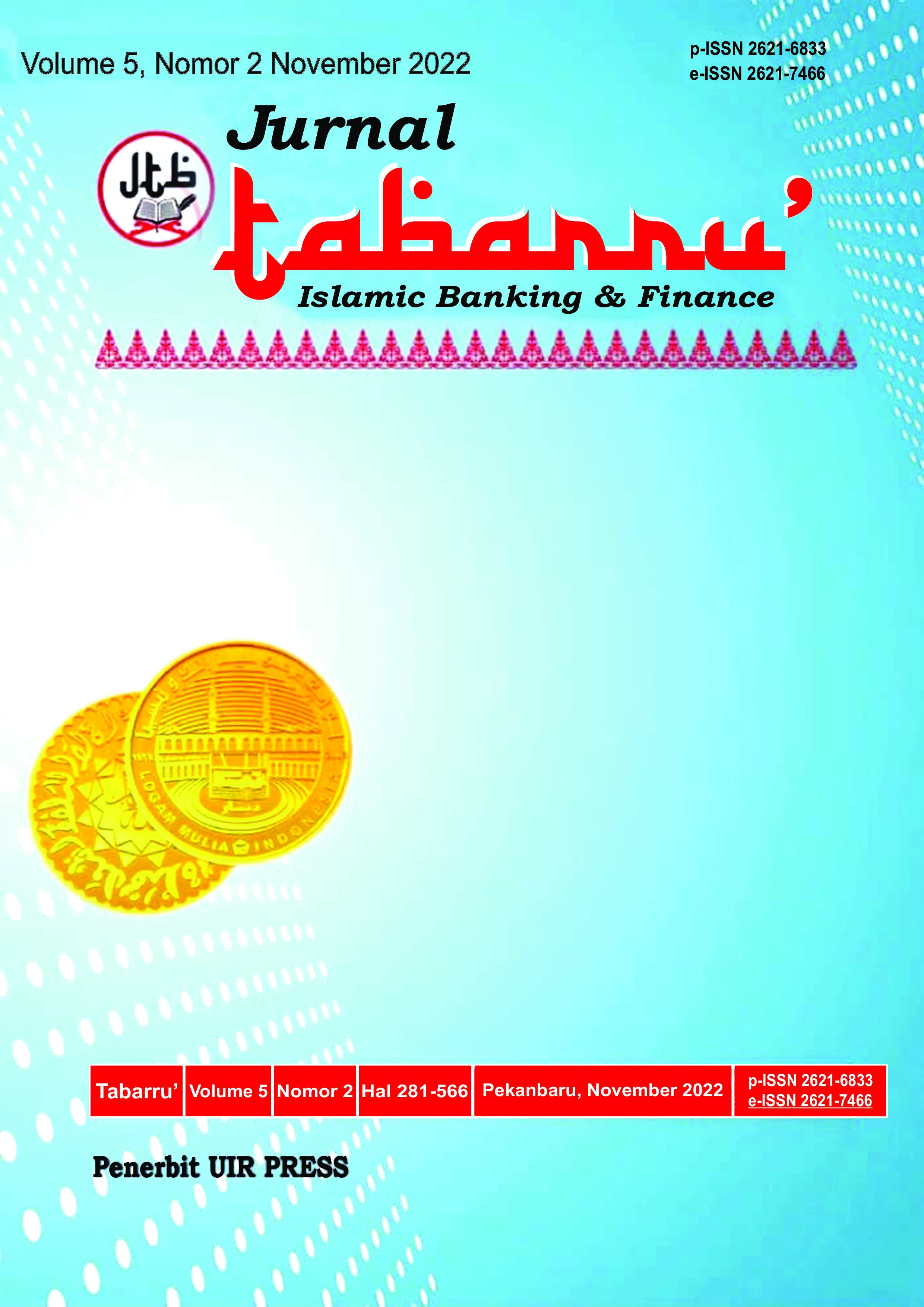					View Vol. 5 No. 2 (2022): Jurnal Tabarru' : Islamic Banking and Finance
				