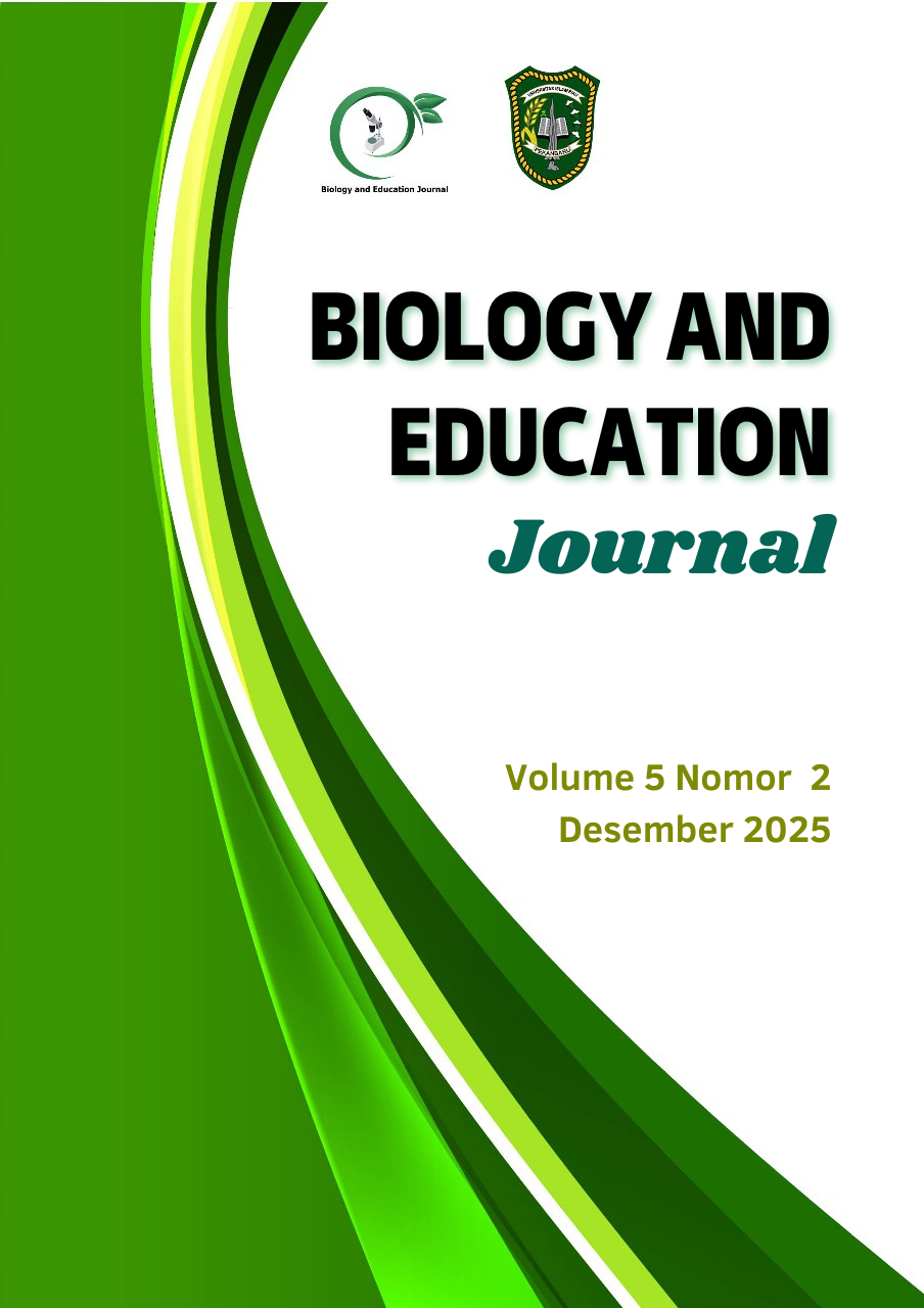 					View Vol. 5 No. 2 (2025): Biology and Education Journal (BaEJ)
				