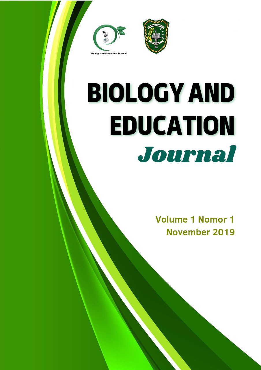 					View Vol. 1 No. 1 (2020): Biology and Education Journal
				