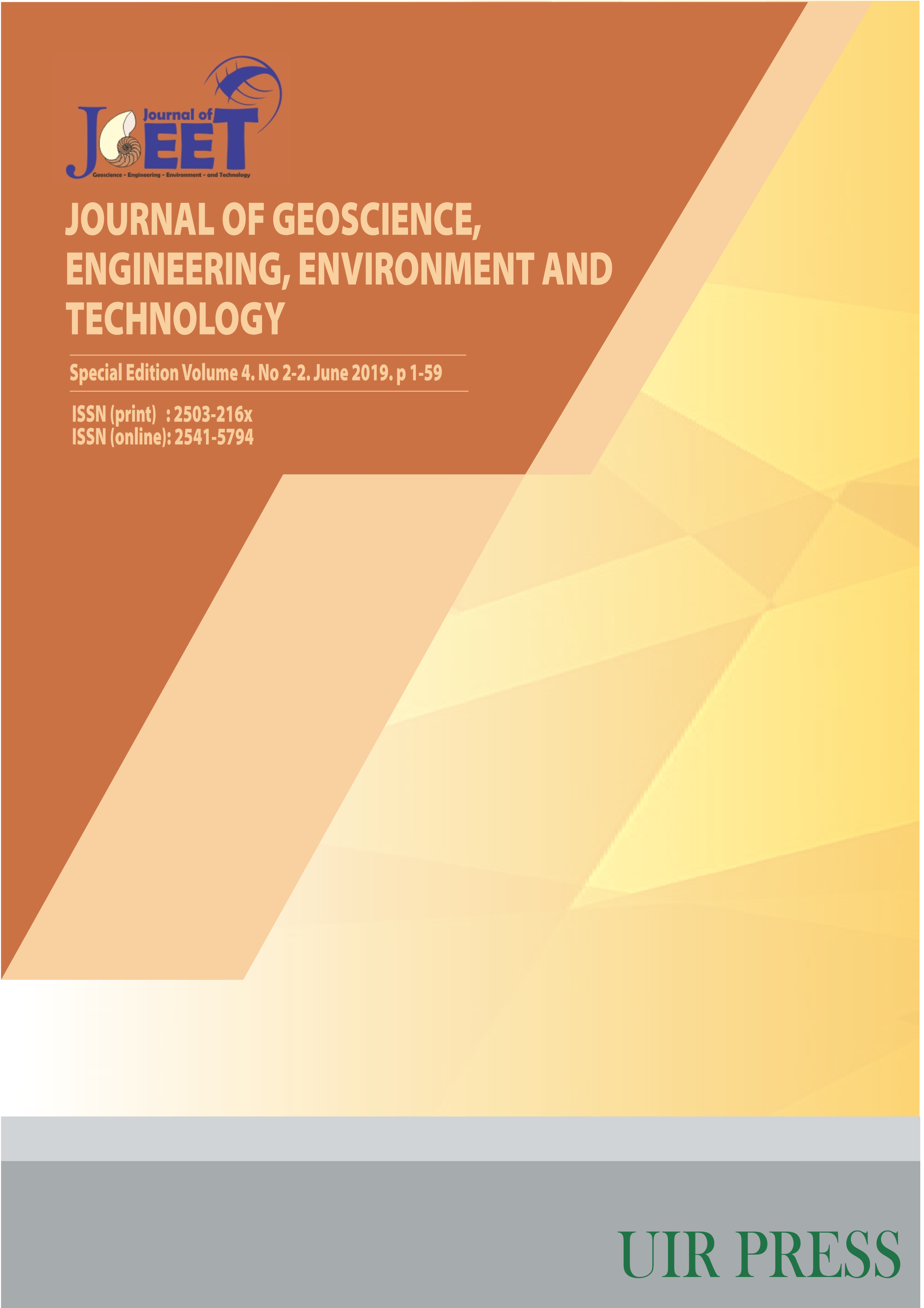 					View Vol. 4 No. 2-2 (2019): Special Edition (Geology, Geomorphology and Tectonics of India)
				