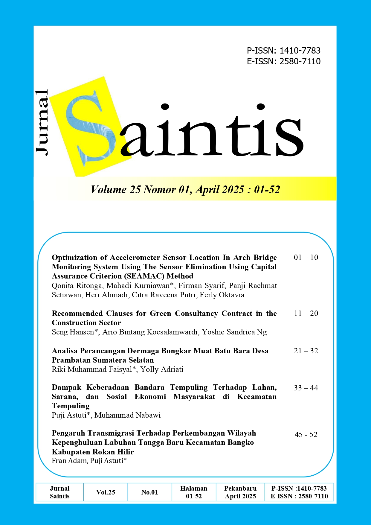 					View Vol. 25 No. 01 (2025)
				